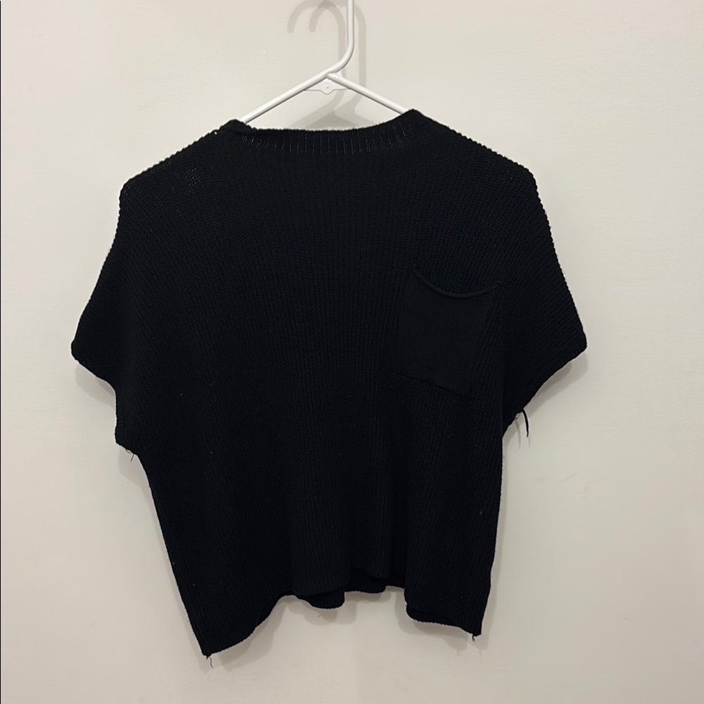 Black Boxy Short Sleeve T-Shirt